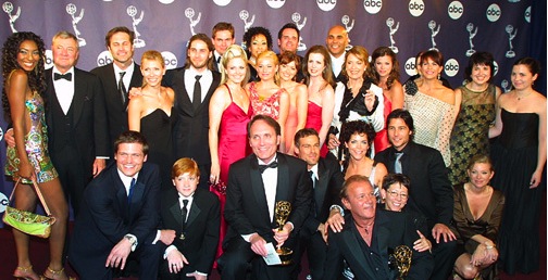 candid0107.jpg - Terri with the cast of AS THE WORLD TURNS at the 30th Daytime Emmy Awards on May 16, 2003
