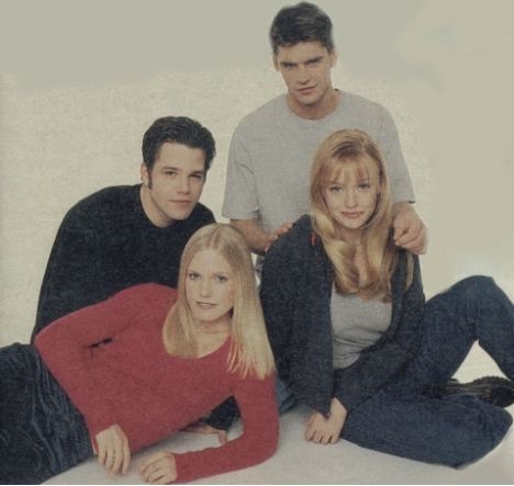 candid0012.jpg - Terri with Nathaniel Marston (Eddie, ATWT), Jamie Dudney (Georgia, ATWT) and Ben Jorgensen (Chris, ATWT)