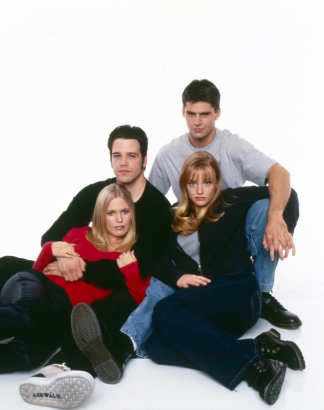 candid0012a.jpg - Terri with Nathaniel Marston (Eddie, ATWT), Jamie Dudney (Georgia, ATWT) and Ben Jorgensen (Chris, ATWT)