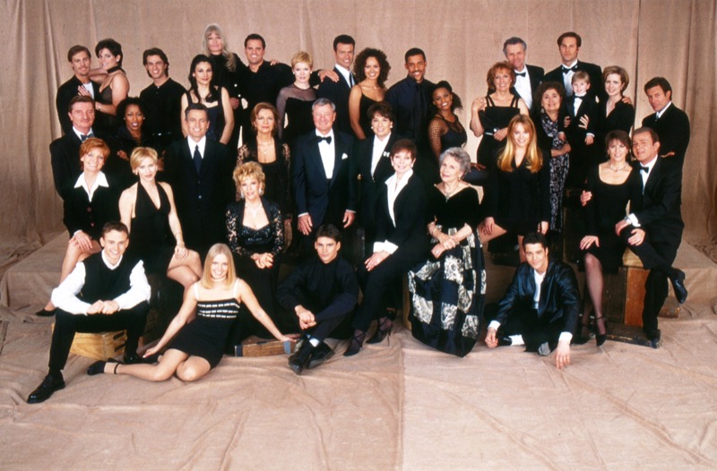 candid0015.jpg - The cast of AS THE WORLD TURNS in 1999