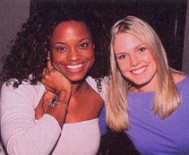 candid0039.jpg - Terri and Cassandra Creech (Denise, ATWT) at the American Diabetes Association Annual Carnival Event in March 1999 (Photo by Steven Bergman)