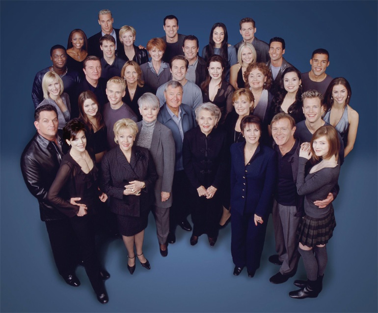 candid0071.jpg - Terri with the cast of AS THE WORLD TURNS in 2001