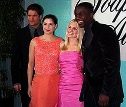 candid0091.jpg - Terri with Paul Korver (Chris, ATWT), Kristina Sisco (Abigail, ATWT) and Paul Taylor (Isaac, ATWT)