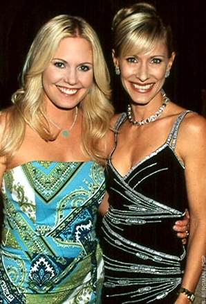 candid0127.jpg - Terri with Kelley Menighan Hensley (Emily, ATWT) at the ATWT 49th Anniversary Party on March 30, 2005