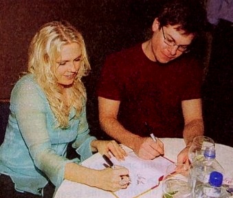 candid0130.jpg - Terri with Trent Dawson (Henry, ATWT) at a fan club event on April 16, 2005