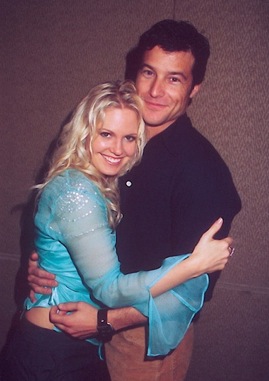 candid0132.jpg - Terri with Mark Collier (Mike) at a fan club event on April 16, 2005 (Photo by Steven Bergman)