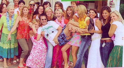 candid0144.jpg - Terri and other ATWT cast members at Jon Hensley's birthday party in 2005