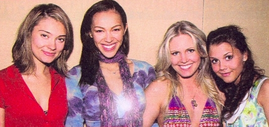 candid0148.jpg - Terri with Spencer Grammer (Lucy, ATWT), Elena Goode (Jade, ATWT) and Alexandra Chando (Maddie, ATWT) at a fan event on April 22, 2006 (Photo by Steven Bergman)