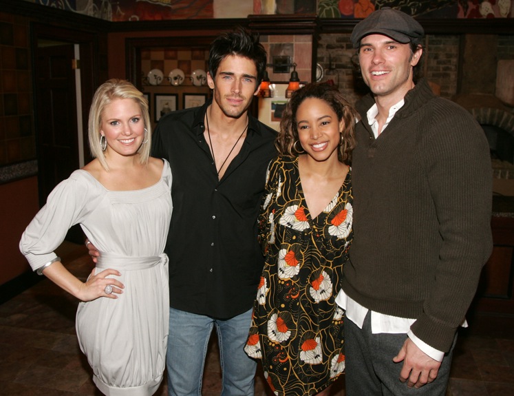 candid0184.jpg - Austin Peck (Brad, ATWT) with Terri at the Daytime Emmys nominations at The Early Show on March 14, 2007