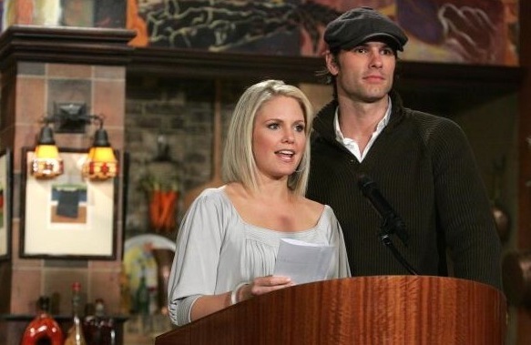 candid0186.jpg - Austin Peck (Brad, ATWT) with Terri at the Daytime Emmys nominations at The Early Show on March 14, 2007