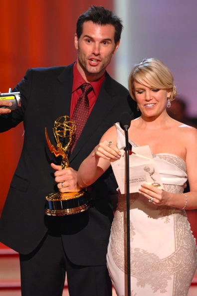 candid0197.jpg - Austin Peck (Brad, ATWT) with Terri at the 34th Annual Daytime Emmy Awards held at the Kodak Theatre on June 15, 2007 in Hollywood, California.