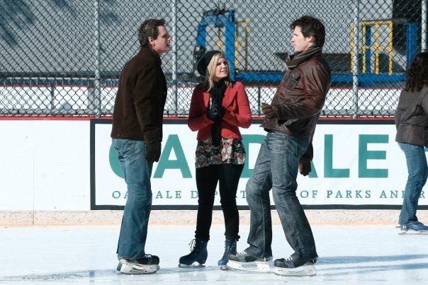 candid0247.jpg - Terri, Michael Park and Austin Peck ice skating in Central Park, NY in November 2007
