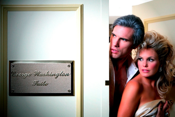 candid0292.jpg - Terri and Austin Peck (Brad, ATWT) as George and Martha Washington for CBS Watch! magazine ( http://www.cbswatchmagazine.com/Cover_Story/first-impressions.php )