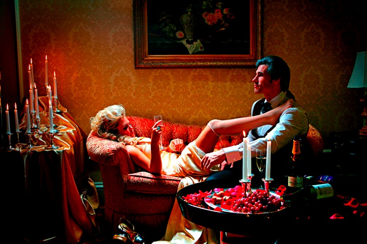 candid0293.jpg - Terri and Austin Peck (Brad, ATWT) as George and Martha Washington for CBS Watch! magazine ( http://www.cbswatchmagazine.com/Cover_Story/first-impressions.php )