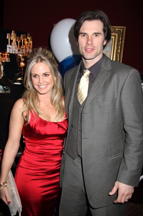 candid0312.jpg - Terri with Austin Peck (Brad, ATWT) at the CBS Watch! Magazine reception in January 2009 (Photo by Steven Bergman)
