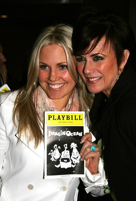 candid0366.jpg - Terri and Colleen Zenk  at the opening night of ImaginOcean on March 31, 2010 at New World Stages, New York City, New York. (Photo by Sue Coflin) (thanks to http://terriconn.proboards.com for this picture)