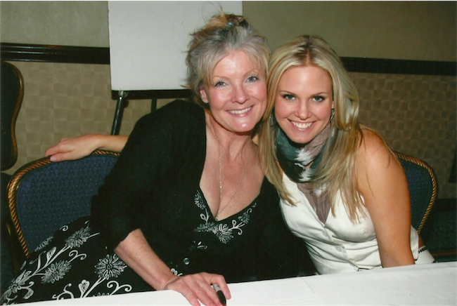 candid0381.jpg - Terri with Ellen Dolan at the As The World Turns Fan Club Luncheon, Marriott Marquis Hotel, New York City, on April 17, 2010 (Photo by Steven Bergman)