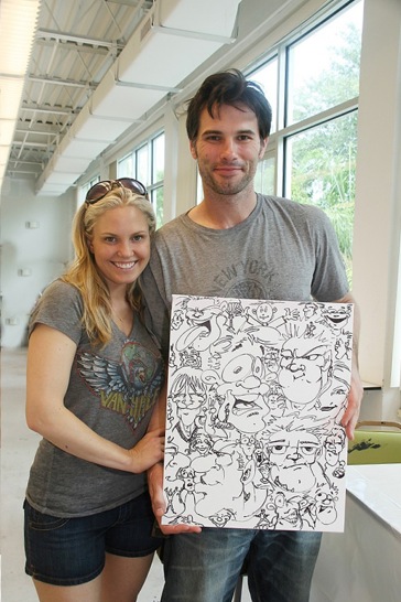 candid0400.jpg - Terri with Austin Peck at the 12th Annual SoapFest - Painting Party on May 15, 2010 - Marco Island, FLA. (Photo by Sue Coflin/Max Photos) (thanks to http://terriconn.proboards.com for this picture)