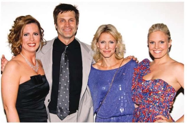 candid0412.jpg - Terri with Martha Byrne, Jon Hensley and Kelley Menighan-Hensley at the Angels for Hope Gala to Benefit St. Jude Children's Research Hospital held at The Pearl River Hilton on May 21, 2010 (Photo by Steven Bergman)