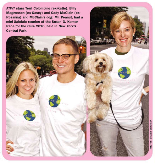 candid0447.jpg - Terri with Cady McClain and Billy Magnussen at the Susan G. Koman Race For The Cure 2010, held in Central Park on September 12, 2010 (Photos by Steven Bergman)