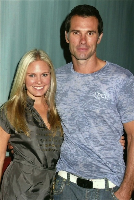 candid0449.jpg - Terri with Austin Peck at Latitude Bar & Grill in New York City for a special screening of As The World Turns final episode on September 17, 2010 (Photo by Steven Bergman)