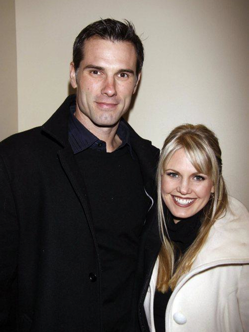 candid0477.jpg - Terri with Austin Peck at the Opening night of the Off-Broadway production of 'Dracula' at the Little Shubert Theatre in New York City on January 5, 2011