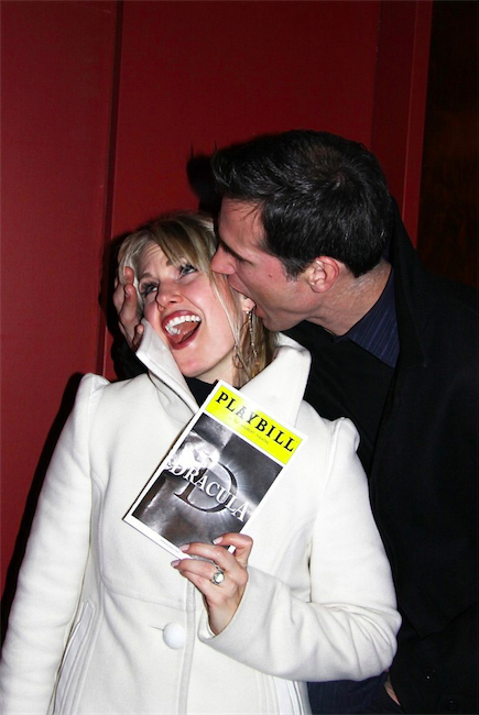 candid0481.jpg - Terri with Austin Peck at the Opening night of the Off-Broadway production of 'Dracula' at the Little Shubert Theatre in New York City on January 5, 2011 (thanks to terriconn.proboards.com for this picture)
