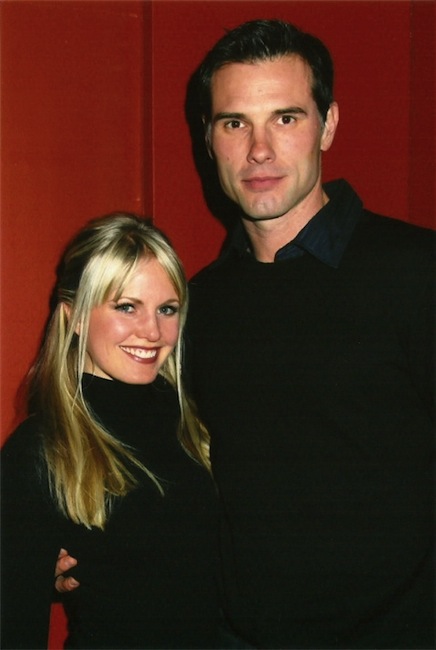 candid0483.jpg - Terri with Austin Peck at the Opening night of the Off-Broadway production of 'Dracula' at the Little Shubert Theatre in New York City on January 5, 2011 (photo by Steven Bergman)