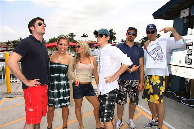 candid0539.jpg - Terri with Tom Degnan, Kristen and Eddie Alderson,  Josh Kelly and Austin Peck at SWSL Soapfest Charity Weekend on May 14, 2011 (Photo by Sue Coflin/Max Photos)