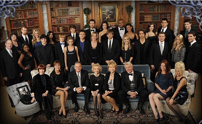 candid0608.jpg - Terri with castmembers at the One Life to Live studio on November 8, 2011