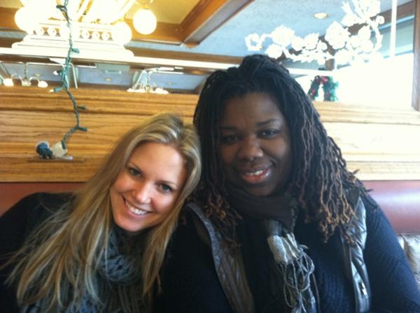 candid0628.jpg - Terri and a friend in January 2012 - courtesy of Austin's Twitter page