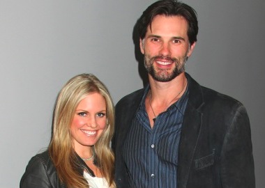 candid0665.jpg - Terri with Austin Peck at the "Marrying George Clooney" closing night held at Cap 21 on March 24, 2012 (Photo by Steven Bergman)