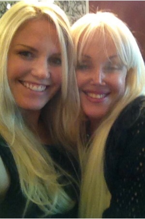 candid0696.jpg - Terri and a friend in July 2013 - courtesy of Terri's Twitter page