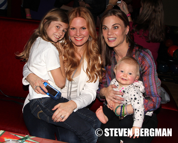 candid0699.jpg - Terri with Keira, Julia, and Gina Tognoni at the 10th Annual "Daytime Stars & Strikes" Charity Bowling Event held at Bowlmor Lanes on October 13, 2013 (Photo by Steven Bergman)