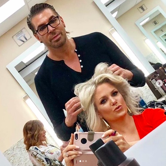 candid0774.jpg - Terri with Chaz Dean at QVC in June 2019 - courtesy of Terri's Instagram page