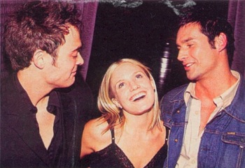 artie0026.jpg - Terri and Artie with Paul Leyden (ex-Simon, ATWT) at a party for the film Long Story Short in 2002 (Photo by Steven Bergman)