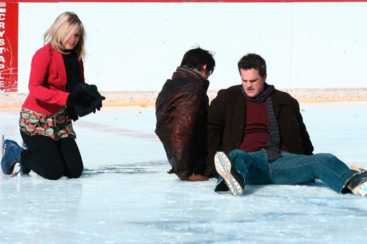 austin0096.jpg - Terri, Michael Park and Austin ice skating in Central Park, NY in November 2007