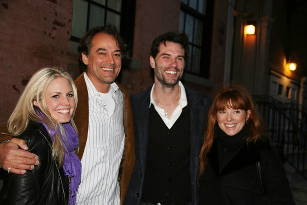 austin0134.jpg - Terri, Jon Lindstrom, Austin and Cady McClain at the opening night of the play 'The Irish Curse' on March 28, 2010 at the Soho Playhouse.