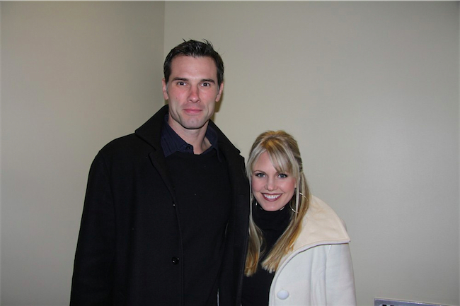 austin0195.jpg - Terri with Austin at the Opening night of the Off-Broadway production of 'Dracula' at the Little Shubert Theatre in New York City on January 5, 2011