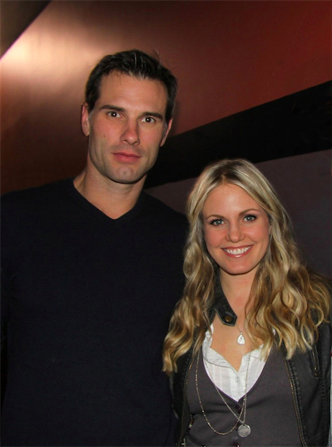austin0207.jpg - Terri with Austin at the opening night of "Tartuffe" at the WorkShop Theatre in New York City on January 15, 2011 (photo by Sue Coflin)