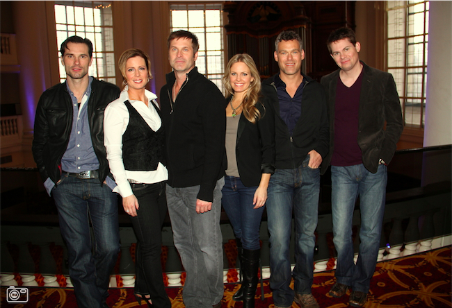austin0294.jpg - Terri and Austin with Martha Byrne, Jon Hensley, Grayson McCouch and Trent Dawson at the Renaissance Hotel in Amsterdam on February 17, 2012