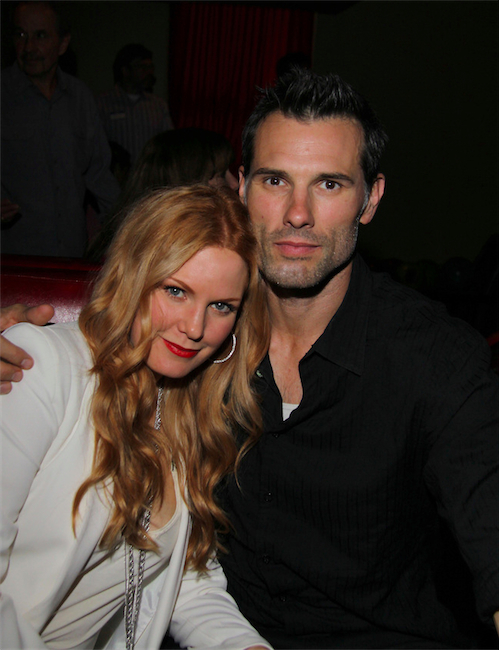 austin0347.jpg - Terri with Austin at the 10th Annual "Daytime Stars & Strikes" Charity Bowling Event held at Bowlmor Lanes on October 13, 2013 (Photo by Sue Coflin)