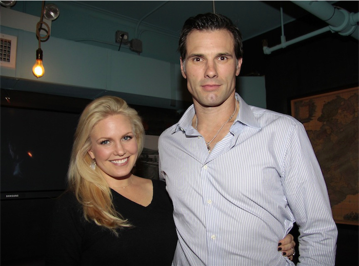 austin0362.jpg - Terri with Austin at the Weight: The Series premiere party held at Galway Pub, New York City on October 8, 2014 (Photo by Sue Coflin/Max Photos)