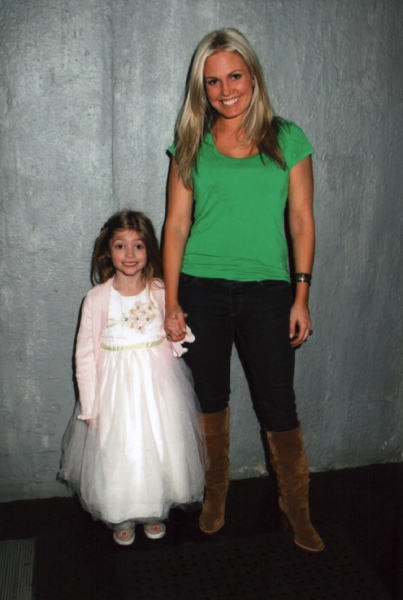 children0029.jpg - Terri and daughter Julia at the opening night of ImaginOcean on March 31, 2010 at New World Stages, New York City, New York (Photo by Steven Bergman)